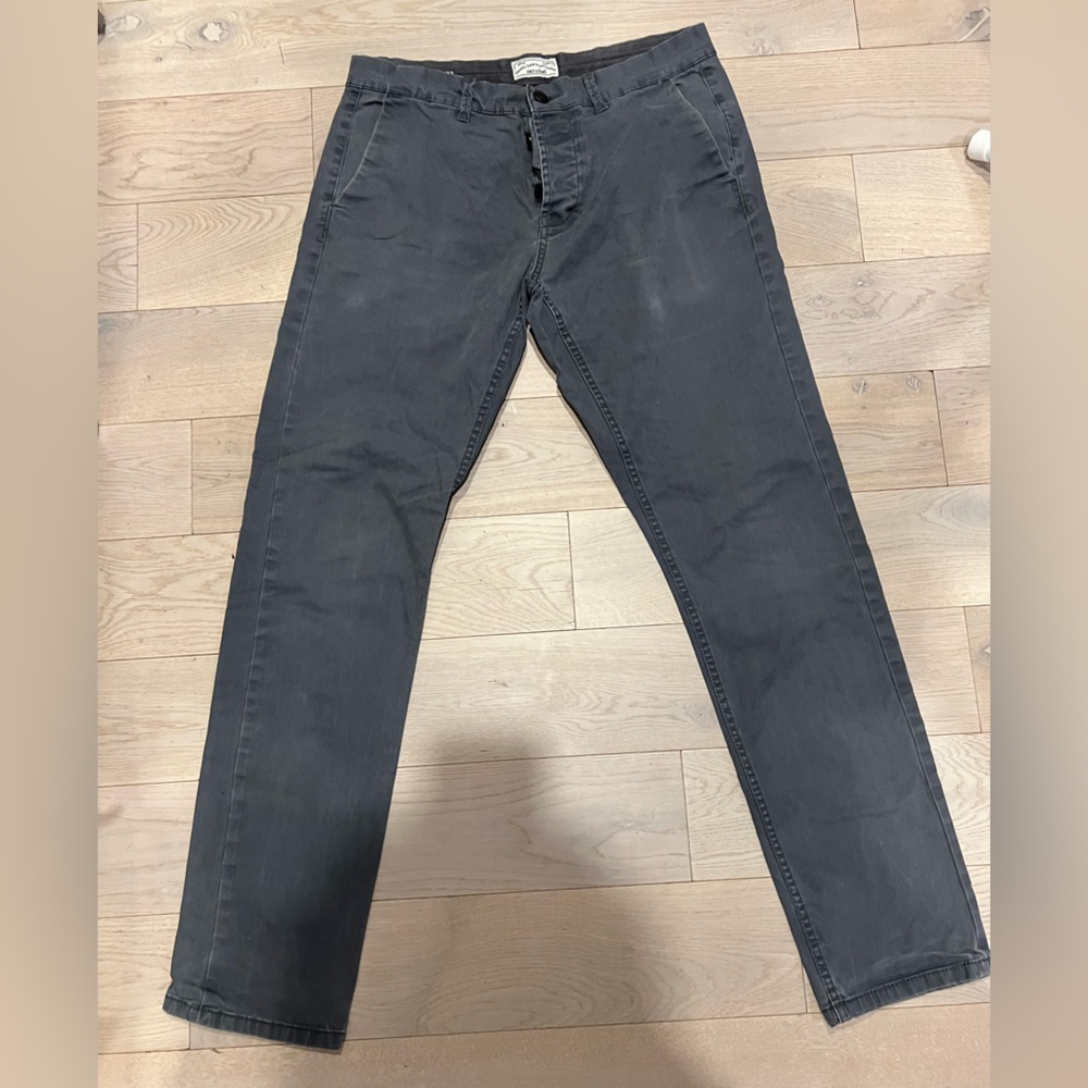 Only & Sons Slim Straight Grey Pants Men’s Size 32x34